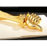 Shiny Gold Plated Resin Trophy Cup For Winners Custom Logo Accepted