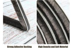 China Sliding Sash Wool Pile Weather Stripping Self Adhesive Anti Collision supplier