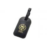 Gold Stamping PU Leather Travel Luggage Tag With Buckle Strap Advertising Gift for sale