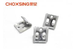 China 5 Hole 1.0mm Metal Upholstery Clips , No Sag Spring Clips Galvanized Finished supplier