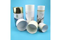 China Custom Cardboard Deodorant Composite Paper Tube Cans With PE Lid supplier
