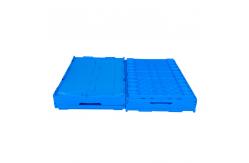 China Attached Lids Virgin PP Small Collapsible Plastic Crates Light Duty supplier