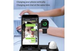 China 3 In 1 15W Qi Fast Wireless Charger With LED Small Night Light supplier