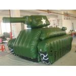 hot selling inflatable giant green tank for advertising for sale