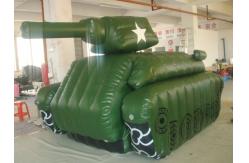 China hot selling inflatable giant green tank for advertising supplier
