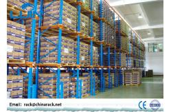 China Warehouse Storage Drive In Pallet Racking System , Industrial Flow Through Racking supplier