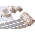 Oil Proof CMYK Foil Washi Tape For Lipstick Packaging for sale