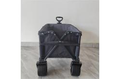 China 7 Inch Wheels Sturdy Rolling Lightweight Trolley Folding Cart Camping Push Pull Wagon supplier