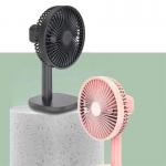 HEBRONFAN Rechargeable Table Fans Alloy Steel Button Control 2 Speeds for sale