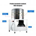 Slaughtering Equipment Chicken Poultry Feather Removal Cleaning Wet Plucking Processing Machine
