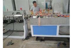 China Plastic Profile Extrusion Line With Twin Screw Extruder , PVC WPC Plastic Profile Machine supplier