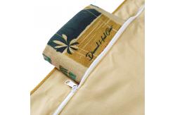 China Custom logo printed microfiber beach towel beach towel with mesh bag supplier