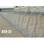 1.4mm Hot Dipped Single Razor Barbed Wire Blade Fencing Bto-22 for sale