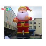 Large LED Inflatable Holiday Decorations 10m Santa Claus Blowups for sale
