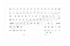 China IP65 Static Vehicle Metal Ruggedized Keyboard Waterproof Touchpad 94 keys supplier