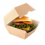 ODM UV Coating Gourmet Burger Boxes Food Grade Kraft Paper for sale