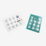 PET PC PVC Material PCB Membrane Switch Keypad With Top Embossing Multipurpose
