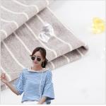 Wear Resistant Double Sweatshirt Striped Cotton Fabric For Hoodie for sale
