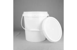 China Round BPA Free Food Safe 4 Gallon Plastic Bucket  With Plastic Handle supplier