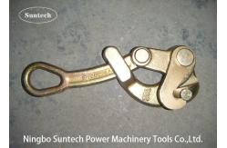 China Single Cam Ground Earth Wire Conductor Stringing Tools Tightening Rope Gripper supplier