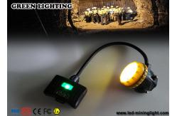 China 348 Lum Explosion Proof Rechargeable Miners Headlamp / IP68 Waterproof Mining Cap Lights supplier