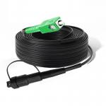 LSZH Waterproof Opti-tap Corning LC APC Connector Fiber Optic Patch Cord with G657A1 G657A2 Single Mode Flat Drop Cable 3m for sale