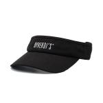58cm Summer Sun Visor Cap Canvas Fabric Adult Size Black Color Embroidery Logo for sale