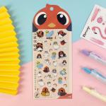 0.08mm Vinyl Cartoon Stickers Transparent PVC Cute Stationery Stickers for sale