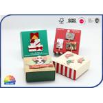 1000gsm Cardboard Hinged Lid Gift Box Glitter Powder Decorated For Christmas Gift for sale