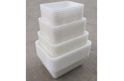 China Thickened Plastic Rectangular Cold Storage Supermarket Special Turnover Tray Basket supplier