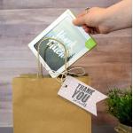 Eco Friendly 80% PCW 8x4x10 Kraft Paper Bag
