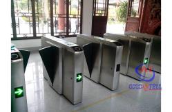 China Automatic Pedestrian Speed Gate Double Swing Flap Barrier Gate For Metro Station supplier