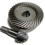 High-Ratio Hypoid Gear Pair Involute Bevel Gear Worm Wheel Pinion for sale