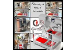 China Stainless Steel Tripod Turnstile with Hand Sanitizer Dispenser supplier