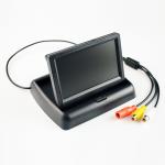 4.3 Foldable TFT Color LCD Car Monitor Mirror Reverse Rearview 4.3 inch Car Security Monitor for Camera DVD VCR for sale