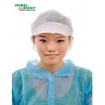 Single Use Polypropylene Non Woven Bouffant Head Cap With Peak