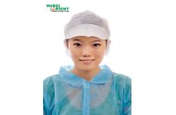 China Single Use Polypropylene Non Woven Bouffant Head Cap With Peak supplier