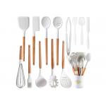 Odorproof Silicone Kitchen Utensil Sets 14pcs Scratchfree Dentless With Holder