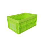 Standard Size Green Collapsible Plastic Containers / Foldable Plastic Box for sale