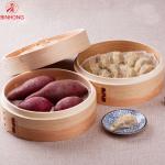 Natural Moso Bamboo Dim Sum 10inch Kitchen Steamers Cooking for sale