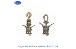 China 30KN 100KN Double Sheave Hoisting Tackle Conductor Stringing Tools supplier