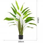 Natural Look Traveller'S Palm Artificial Potted Plants Over 20 Leaves Lush Plants Evergreen for sale
