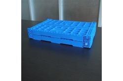 China 40 Liters Capacity Plastic Foldable Crates With Hole Handles supplier