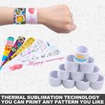 Promotional Printable Wrist Band Sublimation Slap Bracelet Personalized Slap Bracelets for sale