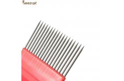 China Beekeeping Tool Red Uncapping Fork Stainless Steel Needles for honey uncapping supplier