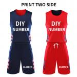 Custom Basketball Jerseys Machine Wash  Drawstring Closure Lightweight Loose Fit