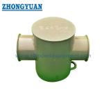 ISO 13797 Plate Fabricated Pipe Welded Mooring Towing Cruciform Bollards Ship Towing Equipment for sale