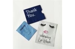 China Matte blue cosmtic packaging bags customized flat foil sachets supplier