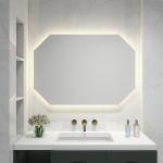 LED Wall Light for Bathroom Vanity Mirrors with Waterproof Housing and Custom Sizing for Hospitality and Design Projects for sale