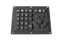China 22 Keys Sealed Silicone Rubber Keyboard With Rugged Force Sensing Pointers supplier